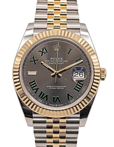 wimbledon 2 tone rolex|Rolex Wimbledon 41mm two tone.